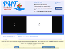 Tablet Screenshot of poliambulatoriomontetortore.it